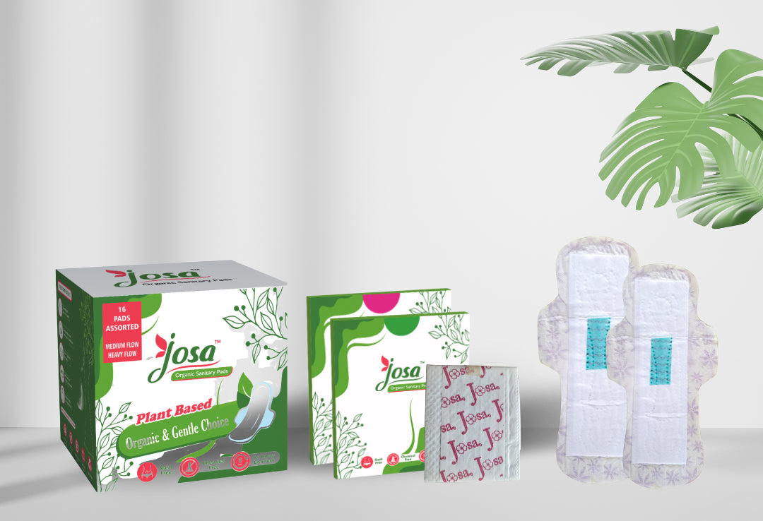 Josa Assorted Sizes Organic Sanitary Pads