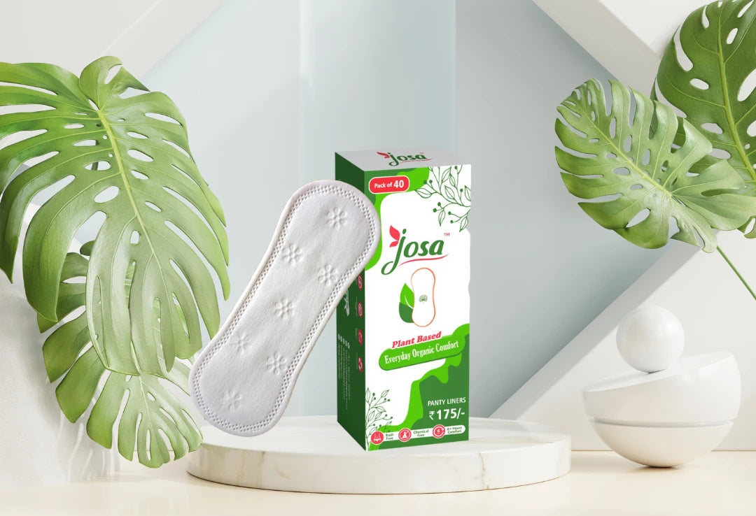 Image of organic panty liner for comfort and ease during periods.