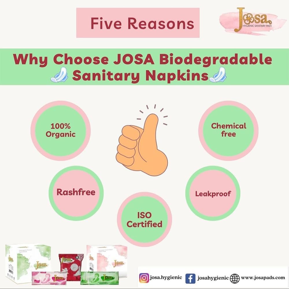 5 reasons why to choose biodegradable sanitary napkins by josa