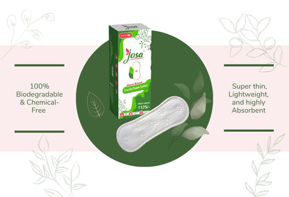 Image showing description ,super thin, 100% biodegradable organic panty liner good for body as well as environment 