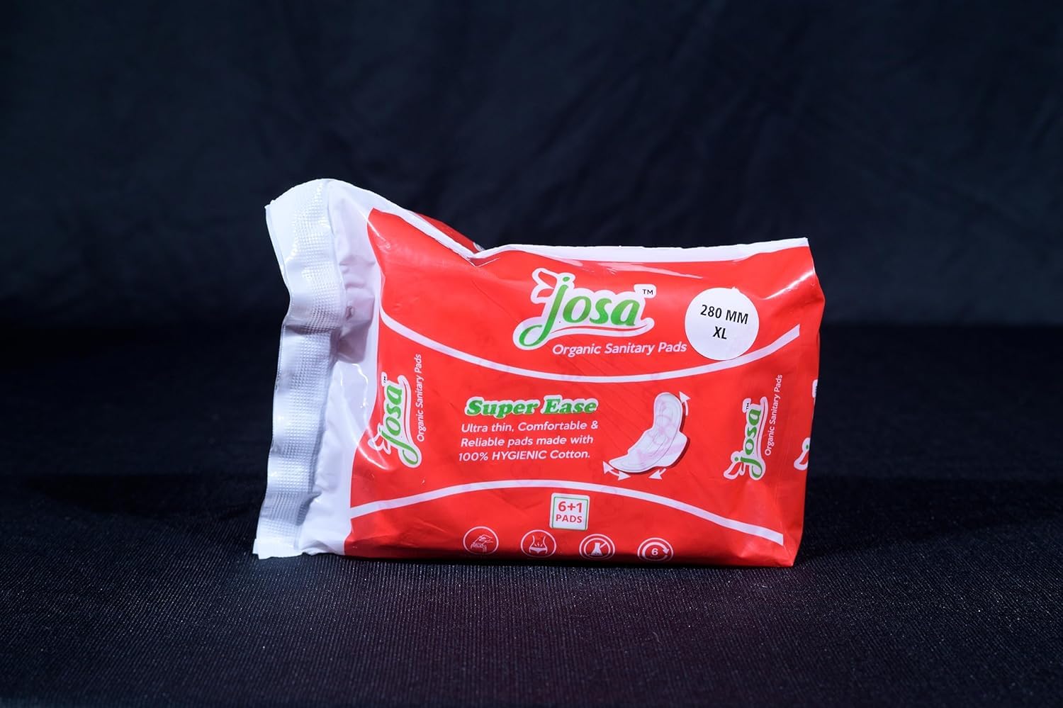 image of 280mml XL Josa organic sanitary pads 6+1 pads