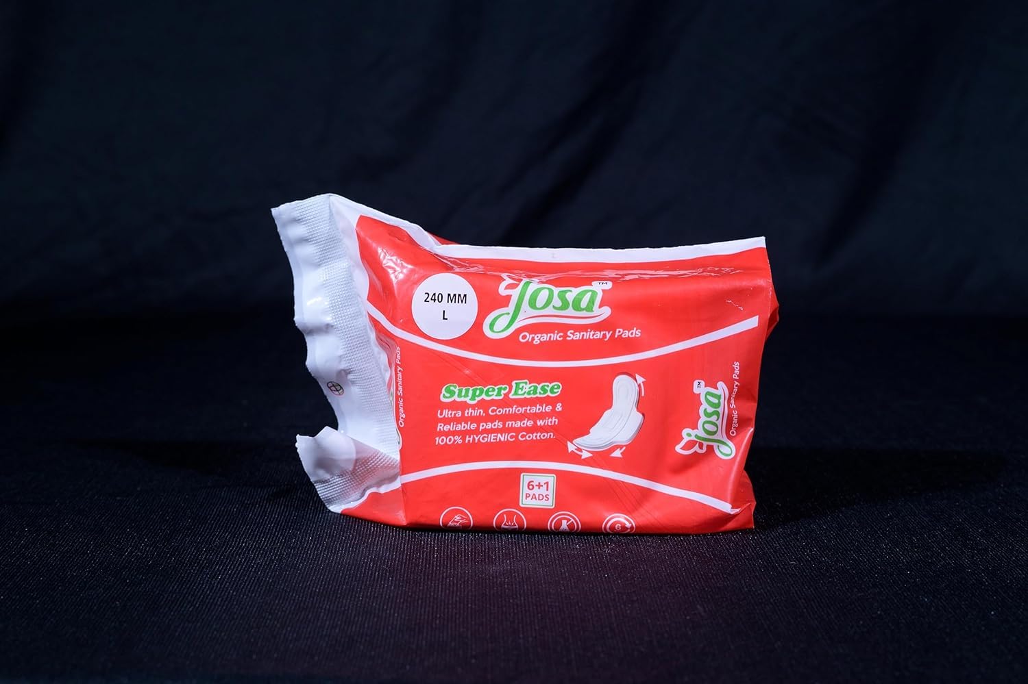 economical pack sanitary pads by josa pads easy to use,ultra thin, comfortable reliable pads made with 100% cotton
