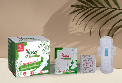 Image of sanitary pads for heavy flow india with organic and gentle plant based carefully manufactured.